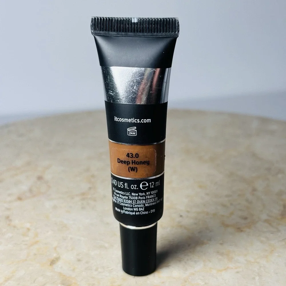 New! it Cosmetics BYE BYE UNDER‎ EYE WATERPROOF CONCEALER 43.0 DEEP HONEY (W)